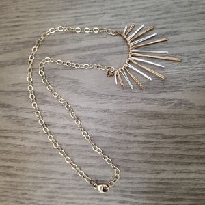 Sarah Briggs Mixed Metals Burst Necklace